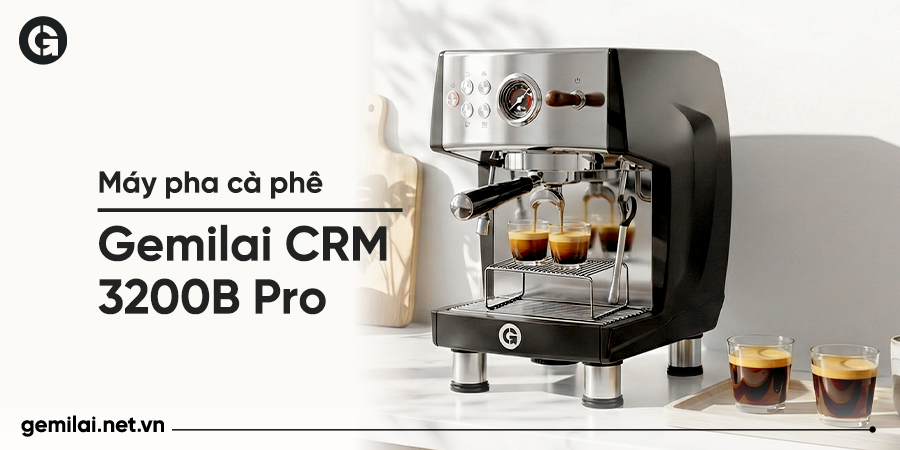 Máy pha cà phê Gemilai CRM 3200B Pro 