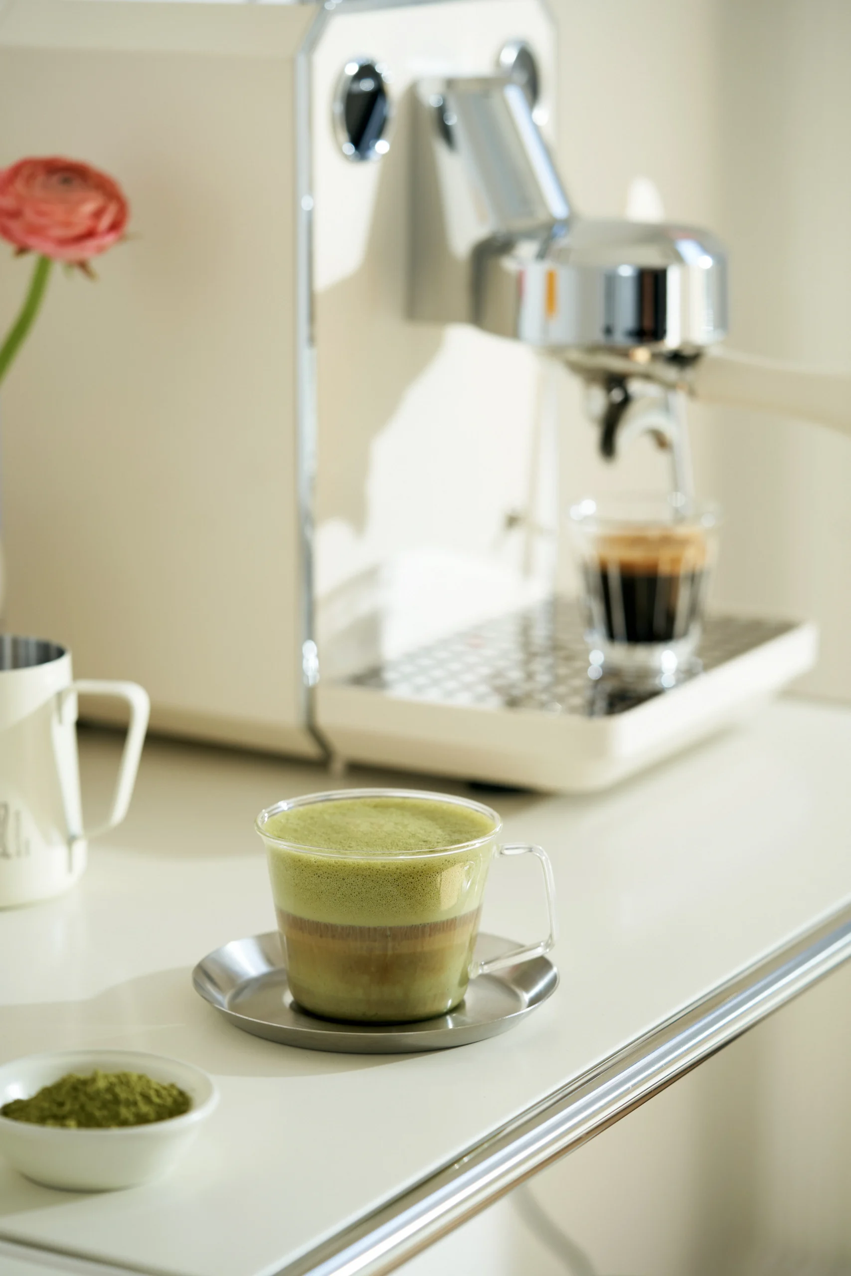 matcha latte cà phê