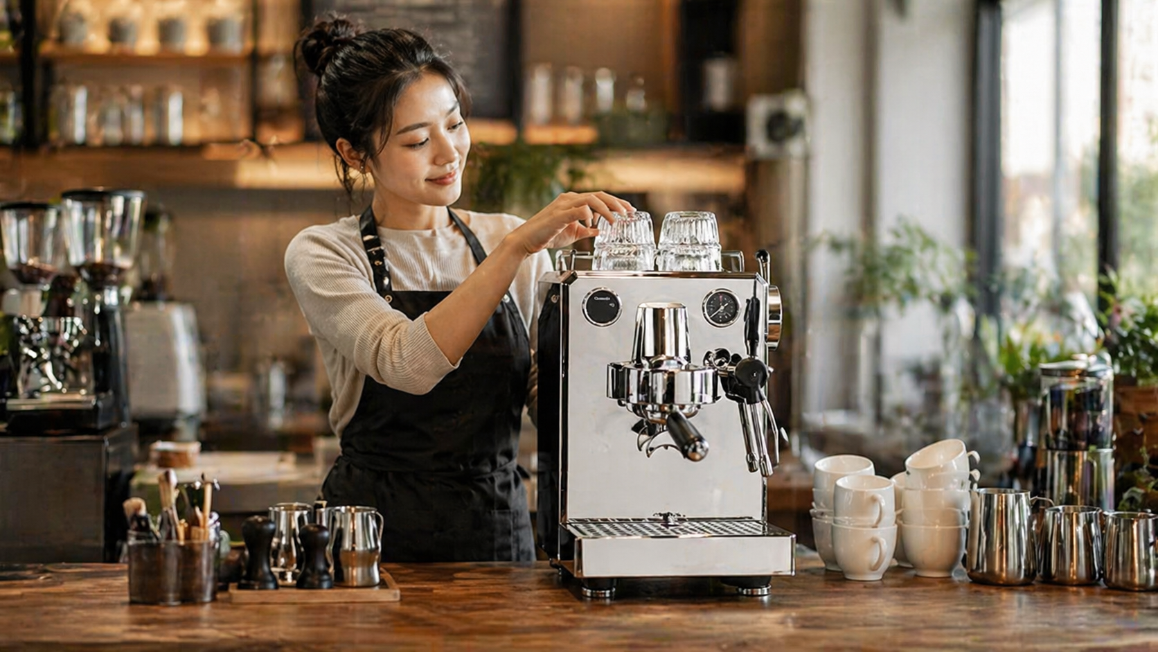 Máy pha cà phê cho quán nhỏ: mua mới hay máy cũ?