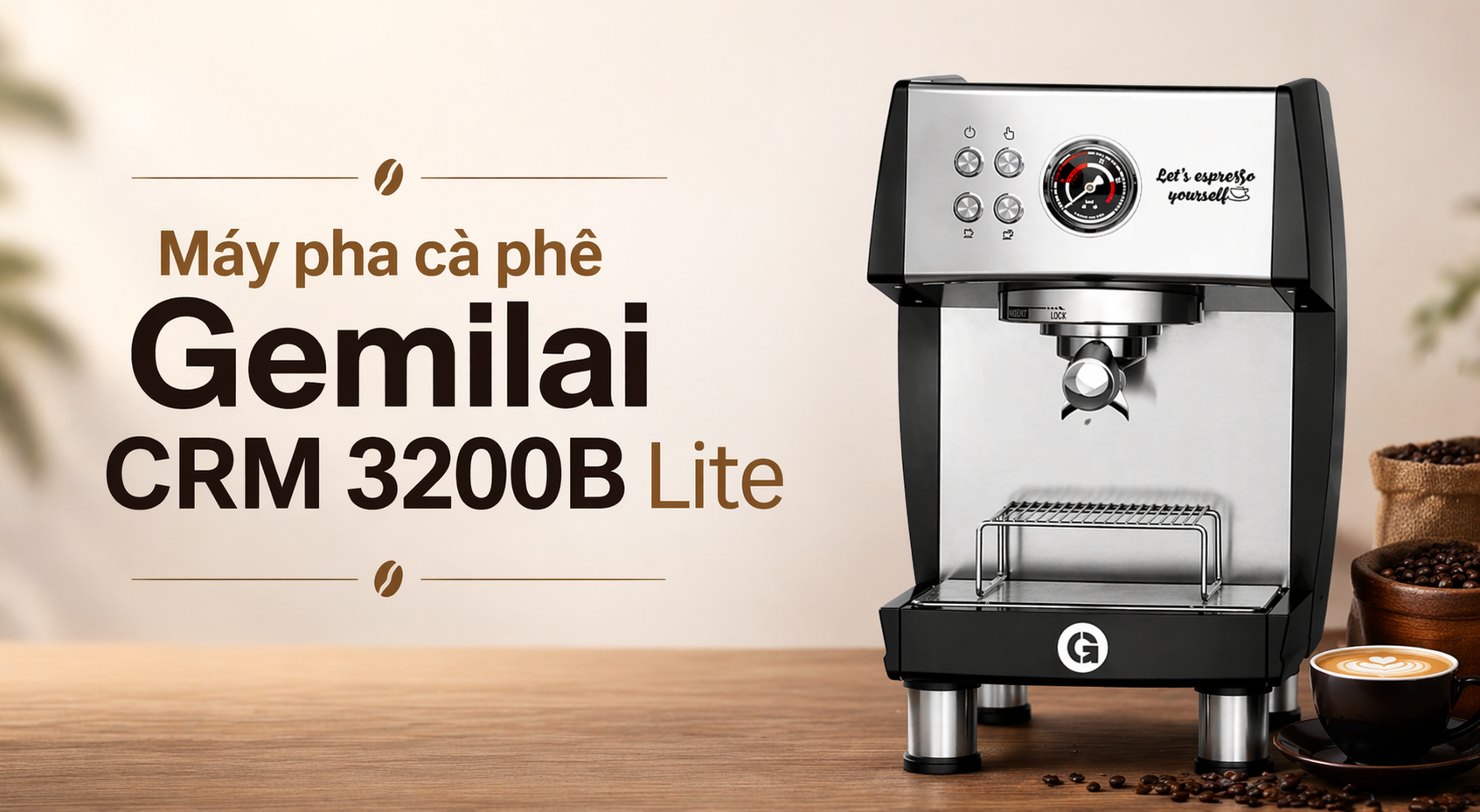 Máy pha cà phê Gemilai CRM 3200B Lite phù hợp với mô hình kinh doanh nào?