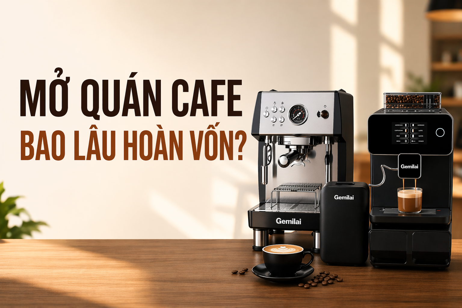 Mở quán cafe bao lâu hoàn vốn? Cách tính vốn, lợi nhuận