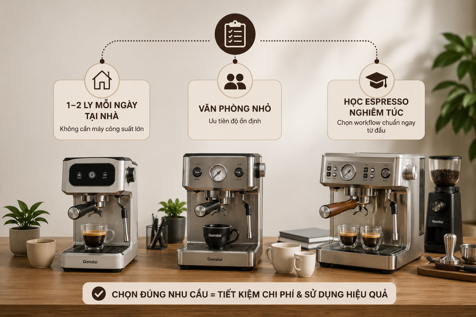 Máy pha cà phê dưới 10 triệu đáng mua hiện nay