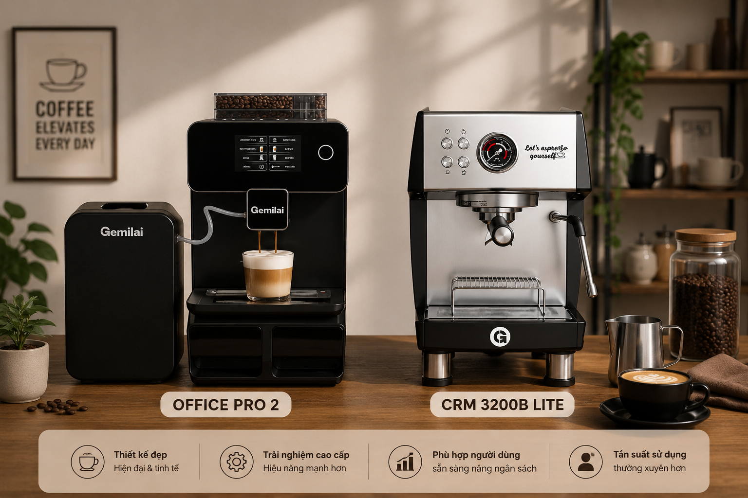 Máy pha cà phê dưới 10 triệu đáng mua hiện nay