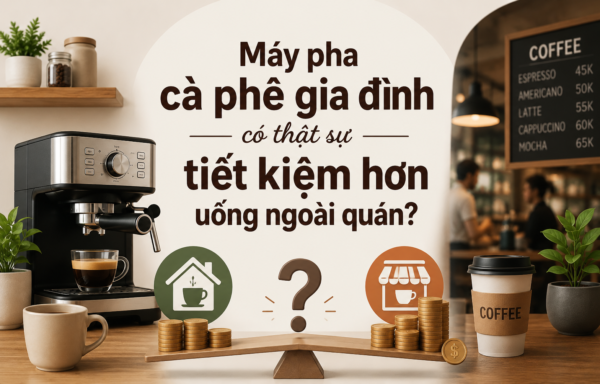 Máy pha cà phê gia đình có thật sự tiết kiệm hơn uống ngoài quán?