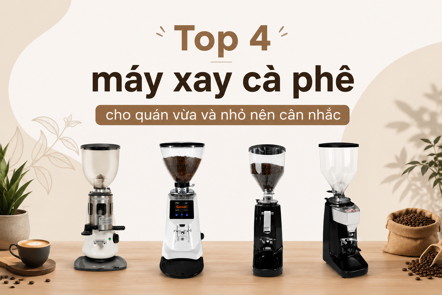 Top 4 máy xay cà phê cho quán vừa và nhỏ nên cân nhắc