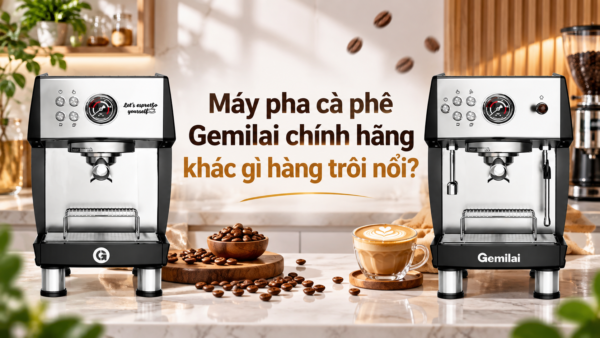 Máy pha cà phê Gemilai chính hãng khác gì hàng trôi nổi?