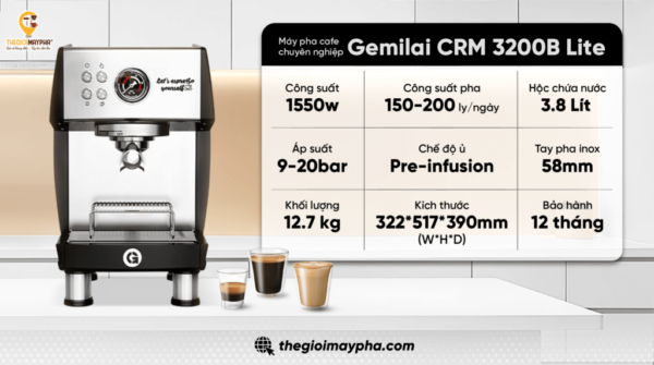 Máy pha cà phê Gemilai cũ có nên mua? Những điều cần kiểm tra trước khi chọn